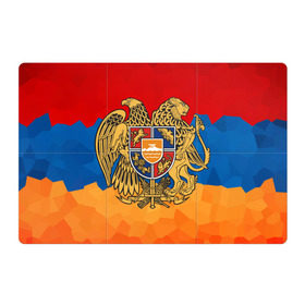 Магнитный плакат 3Х2 с принтом Армения в Курске, Полимерный материал с магнитным слоем | 6 деталей размером 9*9 см | Тематика изображения на принте: герб | флаг