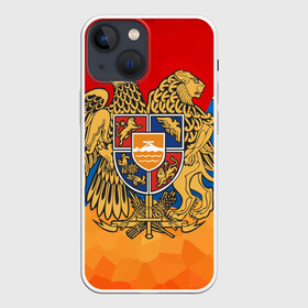 Чехол для iPhone 13 mini с принтом Армения в Курске,  |  | герб | флаг