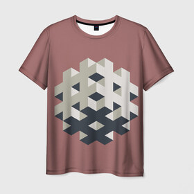 Мужская футболка 3D с принтом Великая иллюзия в Курске, 100% полиэфир | прямой крой, круглый вырез горловины, длина до линии бедер | 