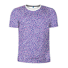 Мужская футболка 3D спортивная с принтом Состою из клеток в Курске, 100% полиэстер с улучшенными характеристиками | приталенный силуэт, круглая горловина, широкие плечи, сужается к линии бедра | классно | красиво | краска | красный | круто | синий | текстура | фиолетовый | форма | цвет