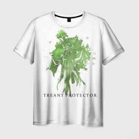 Мужская футболка 3D с принтом Treant Protector в Курске, 100% полиэфир | прямой крой, круглый вырез горловины, длина до линии бедер | dota 2 | treant protector | дерево | дота