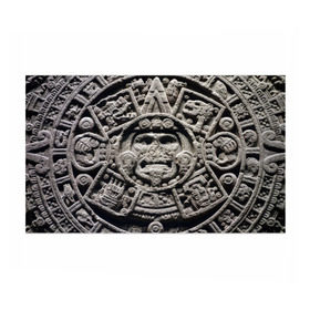 Бумага для упаковки 3D с принтом Календарь ацтеков в Курске, пластик и полированная сталь | круглая форма, металлическое крепление в виде кольца | Тематика изображения на принте: ацтеки | древняя цивилизация | индейцы | майя | южная америка