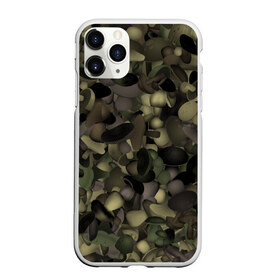 Чехол для iPhone 11 Pro матовый с принтом Грибной камуфляж в Курске, Силикон |  | camo | грибы | камо