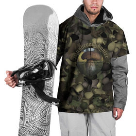 Накидка на куртку 3D с принтом Грибной охотник в Курске, 100% полиэстер |  | Тематика изображения на принте: hunter | грибы | камуфляж | лес | охота