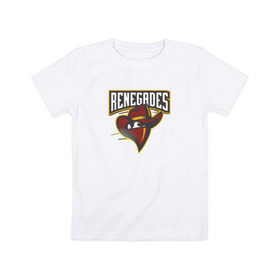 Детская футболка хлопок с принтом cs:go - Renegades team в Курске, 100% хлопок | круглый вырез горловины, полуприлегающий силуэт, длина до линии бедер | cs | go | renegades | кс