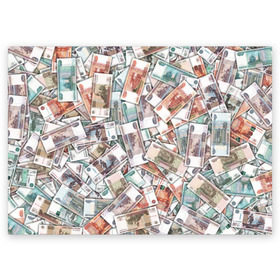 Поздравительная открытка с принтом Куча денег в Курске, 100% бумага | плотность бумаги 280 г/м2, матовая, на обратной стороне линовка и место для марки
 | Тематика изображения на принте: 1000 рублей | деньги | рубли | рубль
