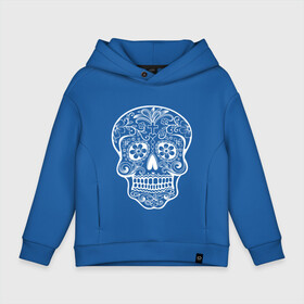 Детское худи Oversize хлопок с принтом Мексиканский череп в Курске, френч-терри — 70% хлопок, 30% полиэстер. Мягкий теплый начес внутри —100% хлопок | боковые карманы, эластичные манжеты и нижняя кромка, капюшон на магнитной кнопке | color | day of the dead | dead | death | holiday | mexican skull | mexico | ornament | pattern | гитара | день мертвых | мексика | мексиканский череп | мертвецов | музыка | орнамент | поет | праздник | узоры | цветы
