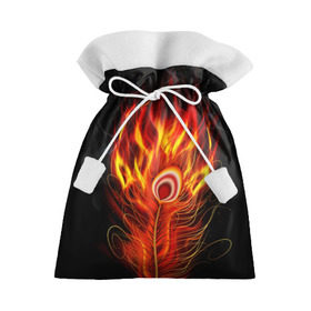 Подарочный 3D мешок с принтом Феникс в Курске, 100% полиэстер | Размер: 29*39 см | Тематика изображения на принте: phoenix | арт | дым | краска | лучи | огонь | пламя | прикольные | птица. фентези | свет | феникс