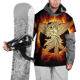 Накидка на куртку 3D с принтом Феникс в Курске, 100% полиэстер |  | Тематика изображения на принте: огонь | пламя | птица