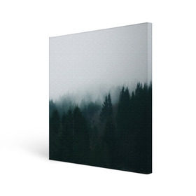 Холст квадратный с принтом Лес в Курске, 100% ПВХ |  | Тематика изображения на принте: лес | мрак | тамблер