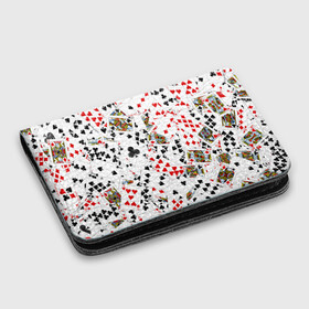 Картхолдер с принтом с принтом Игральные карты в Курске, натуральная матовая кожа | размер 7,3 х 10 см; кардхолдер имеет 4 кармана для карт; | 