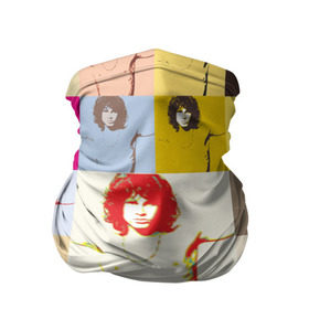Бандана-труба 3D с принтом Pop Art Jim Morrison The Doors в Курске, 100% полиэстер, ткань с особыми свойствами — Activecool | плотность 150‒180 г/м2; хорошо тянется, но сохраняет форму | jim morrison | the doors | арт | дорс | моррисон