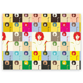 Поздравительная открытка с принтом Pop Art Jim Morrison The Doors в Курске, 100% бумага | плотность бумаги 280 г/м2, матовая, на обратной стороне линовка и место для марки
 | jim morrison | the doors | арт | дорс | моррисон
