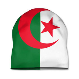 Шапка 3D с принтом Алжир в Курске, 100% полиэстер | универсальный размер, печать по всей поверхности изделия | Тематика изображения на принте: африка | страна | флаг