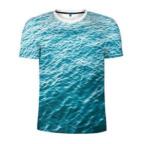 Мужская футболка 3D спортивная с принтом Море в Курске, 100% полиэстер с улучшенными характеристиками | приталенный силуэт, круглая горловина, широкие плечи, сужается к линии бедра | orca | sea | whale | вода | киты | косатки | лето | любовь | море | океан | отдых | пальмы | пляж | солнце