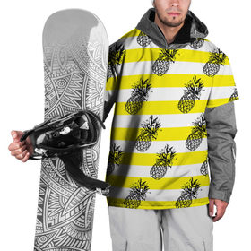 Накидка на куртку 3D с принтом Ананасы 24 в Курске, 100% полиэстер |  | Тематика изображения на принте: летний | паттерн | светлый