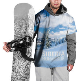Накидка на куртку 3D с принтом Сибирь в Курске, 100% полиэстер |  | Тематика изображения на принте: сибирь