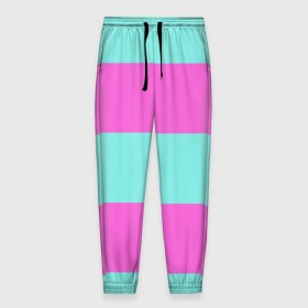 Мужские брюки 3D с принтом Кислотные цвета в Курске, 100% полиэстер | манжеты по низу, эластичный пояс регулируется шнурком, по бокам два кармана без застежек, внутренняя часть кармана из мелкой сетки | кислотные цвета | розовый