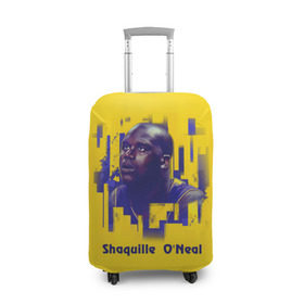Чехол для чемодана 3D с принтом Shaquille O`Neal в Курске, 86% полиэфир, 14% спандекс | двустороннее нанесение принта, прорези для ручек и колес | nba | баскетбол | баскетболист | спорт | шакил о’нил