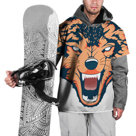 Накидка на куртку 3D с принтом Red wolf в Курске, 100% полиэстер |  | Тематика изображения на принте: вектор | волк | глаза | голова | голод | дикий | оранжевый | охота | хищник | ярость
