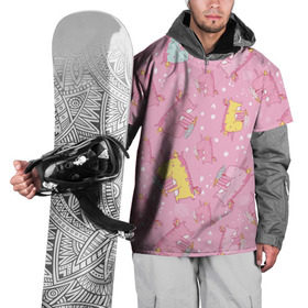 Накидка на куртку 3D с принтом Единорожки с мороженкой в Курске, 100% полиэстер |  | арт | лето | мороженное