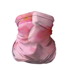 Бандана-труба 3D с принтом Сакура в Курске, 100% полиэстер, ткань с особыми свойствами — Activecool | плотность 150‒180 г/м2; хорошо тянется, но сохраняет форму | весна | вишня | розовый | цветение | цветы | япония