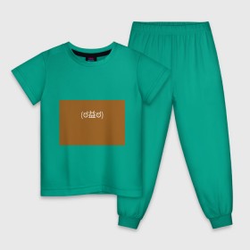 Детская пижама хлопок с принтом Футболка Уоррена в Курске, 100% хлопок |  брюки и футболка прямого кроя, без карманов, на брюках мягкая резинка на поясе и по низу штанин
 | geek | is | life | lis | strange | гики | символы