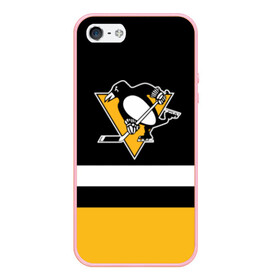 Чехол для iPhone 5/5S матовый с принтом Pittsburg Penguins форма в Курске, Силикон | Область печати: задняя сторона чехла, без боковых панелей | pitsburg | питсбург | питтсбург | хоккей