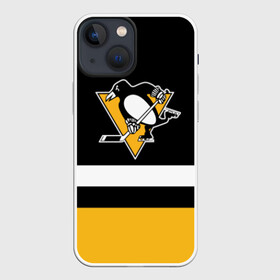 Чехол для iPhone 13 mini с принтом Pittsburg Penguins форма в Курске,  |  | pitsburg | питсбург | питтсбург | хоккей