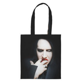 Сумка 3D повседневная с принтом Marilyn Manson в Курске, 100% полиэстер | Плотность: 200 г/м2; Размер: 34×35 см; Высота лямок: 30 см | звезда | знаменитость | музыка | мэрилин мэнсон | певец | рокер