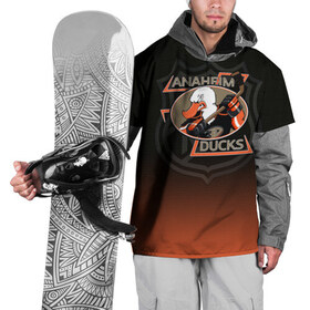 Накидка на куртку 3D с принтом Anaheim Ducks 3D в Курске, 100% полиэстер |  | anaheim ducks | nhl | спорт | хоккей