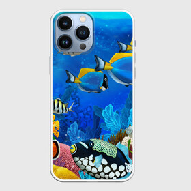 Чехол для iPhone 13 Pro Max с принтом Экзотические рыбки в Курске,  |  | животые | красочные | морские | рыбки | цветные | экзотические