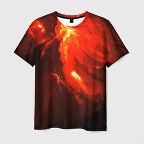 Мужская футболка 3D с принтом Текстура в Курске, 100% полиэфир | прямой крой, круглый вырез горловины, длина до линии бедер | абстракция | вселенная | звезда | свет | текстура | яркая
