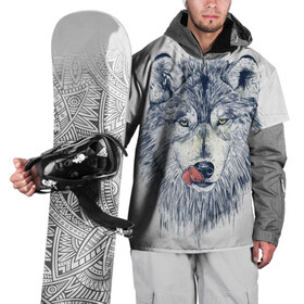 Накидка на куртку 3D с принтом Волк в Курске, 100% полиэстер |  | 