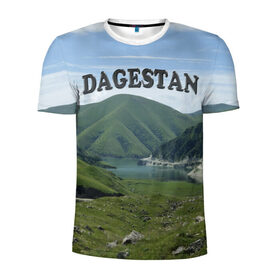 Мужская футболка 3D спортивная с принтом Дагестан 2 в Курске, 100% полиэстер с улучшенными характеристиками | приталенный силуэт, круглая горловина, широкие плечи, сужается к линии бедра | дагестан | даги | кавказ