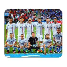 Коврик прямоугольный с принтом Сборная Исландии по футболу в Курске, натуральный каучук | размер 230 х 185 мм; запечатка лицевой стороны | euro 2016