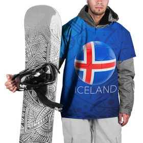 Накидка на куртку 3D с принтом Исландия в Курске, 100% полиэстер |  | euro 2016