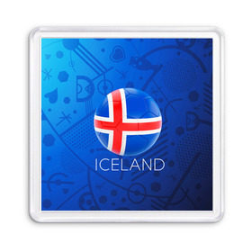 Магнит 55*55 с принтом Исландия в Курске, Пластик | Размер: 65*65 мм; Размер печати: 55*55 мм | euro 2016