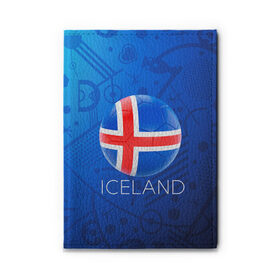 Обложка для автодокументов с принтом Исландия в Курске, натуральная кожа |  размер 19,9*13 см; внутри 4 больших “конверта” для документов и один маленький отдел — туда идеально встанут права | Тематика изображения на принте: euro 2016