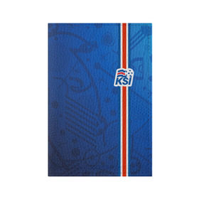 Обложка для паспорта матовая кожа с принтом Форма сборной Исландии по футболу в Курске, натуральная матовая кожа | размер 19,3 х 13,7 см; прозрачные пластиковые крепления | euro 2016