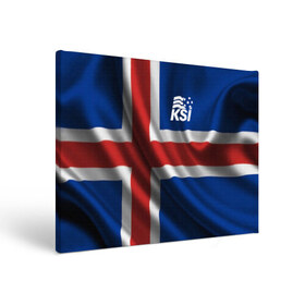 Холст прямоугольный с принтом Исландия в Курске, 100% ПВХ |  | флаг