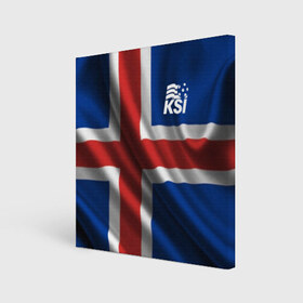 Холст квадратный с принтом Исландия в Курске, 100% ПВХ |  | Тематика изображения на принте: флаг