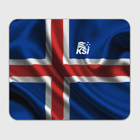 Коврик прямоугольный с принтом Исландия в Курске, натуральный каучук | размер 230 х 185 мм; запечатка лицевой стороны | флаг