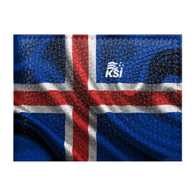 Обложка для студенческого билета с принтом Исландия в Курске, натуральная кожа | Размер: 11*8 см; Печать на всей внешней стороне | Тематика изображения на принте: флаг