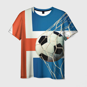 Мужская футболка 3D с принтом Исландия в Курске, 100% полиэфир | прямой крой, круглый вырез горловины, длина до линии бедер | Тематика изображения на принте: euro 2016