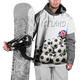 Накидка на куртку 3D с принтом Исландия в Курске, 100% полиэстер |  | euro 2016
