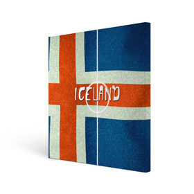 Холст квадратный с принтом Исландия в Курске, 100% ПВХ |  | euro 2016