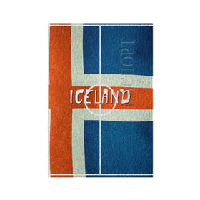 Обложка для паспорта матовая кожа с принтом Исландия в Курске, натуральная матовая кожа | размер 19,3 х 13,7 см; прозрачные пластиковые крепления | Тематика изображения на принте: euro 2016