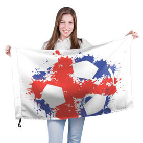 Флаг 3D с принтом Сборная Исландии в Курске, 100% полиэстер | плотность ткани — 95 г/м2, размер — 67 х 109 см. Принт наносится с одной стороны | исландия