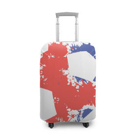 Чехол для чемодана 3D с принтом Сборная Исландии в Курске, 86% полиэфир, 14% спандекс | двустороннее нанесение принта, прорези для ручек и колес | исландия